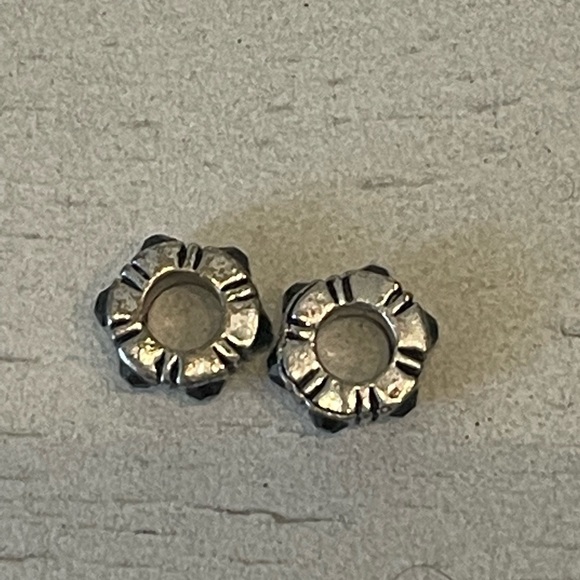 COPY - Brighton Silver With Black Gems Spacer Charms - Picture 4 of 5